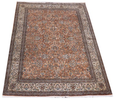 Lot 529 - Silk Kashan rug