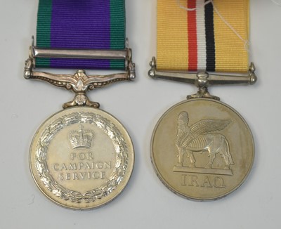 Lot 218 - Campaign Service and Iraq medal pair