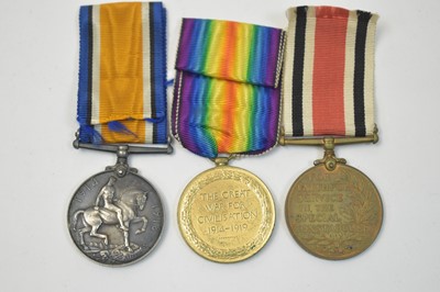 Lot 223 - First World War pair and Constabulary medal
