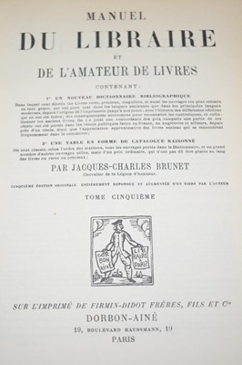 Lot 26 - Brunet (Jacque) - book.