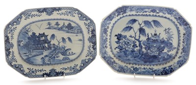 Lot 438 - Two Chinese export ware serving dishes, Qianlong