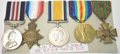 Lot 262 - First World War Military Medal group