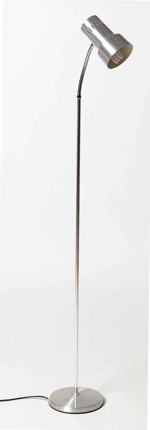 Lot 1149 - A mid-20th Century style brushed steel reading light