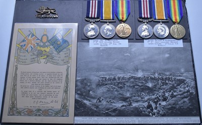 Lot 349 - Two Military Medal groups for Lancaster Regiment