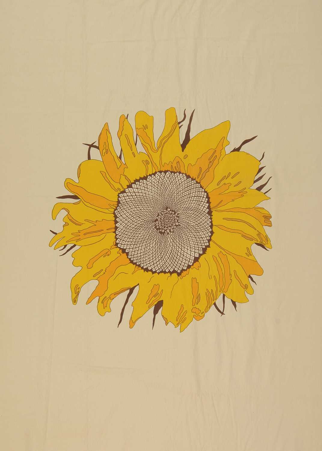 Lot 37 - Sunflower printed fabric