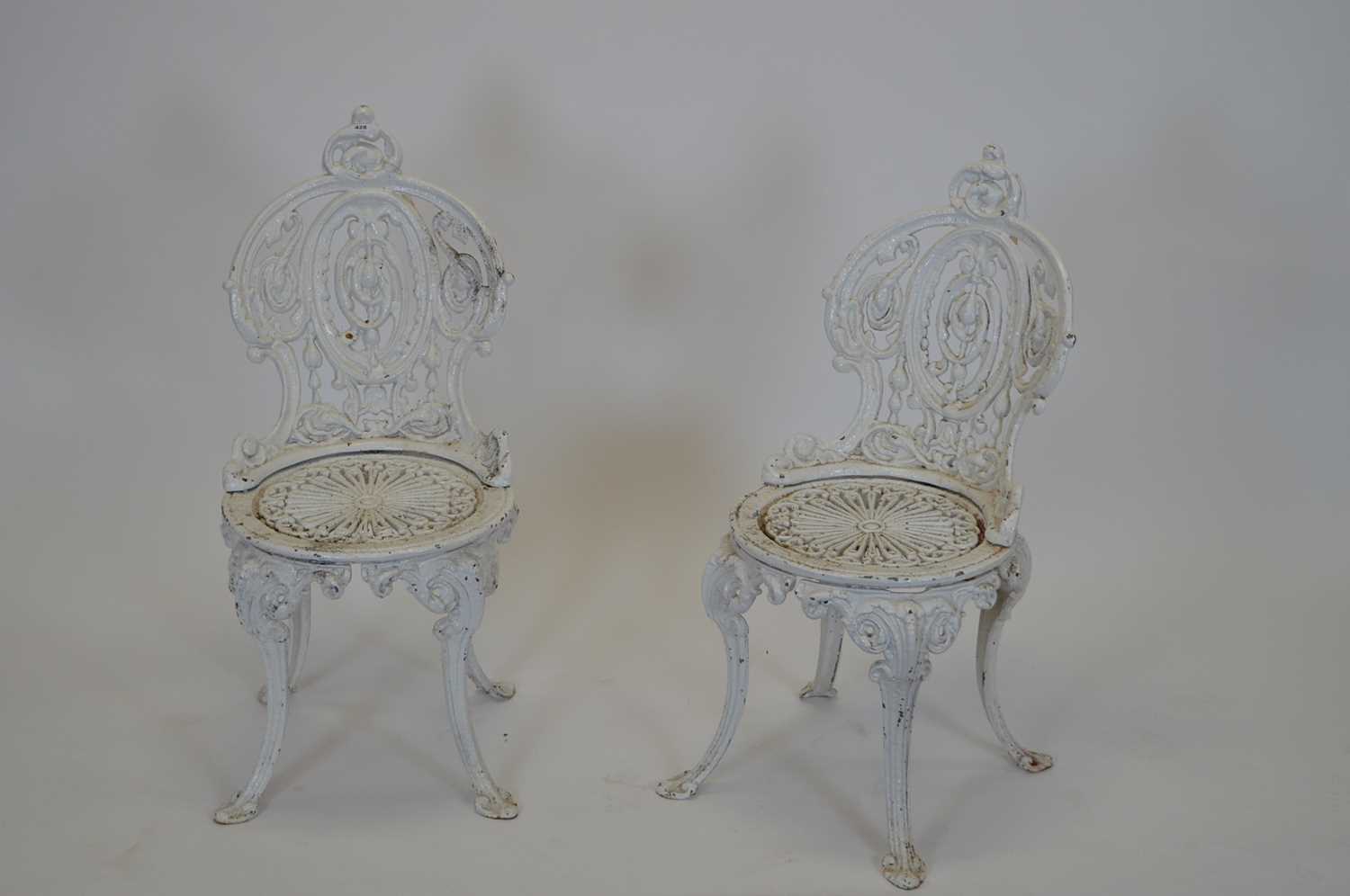 Lot 428 - Pair of early 20th century garden seats