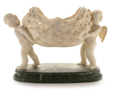 Lot 708 - Composite alabaster planter