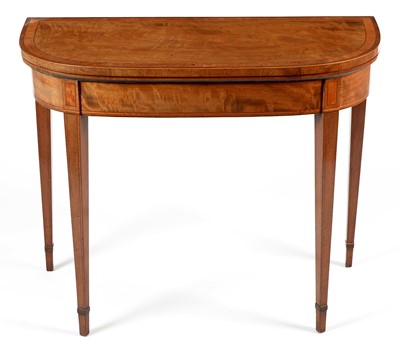 Lot 732 - 19th Century satinwood card table