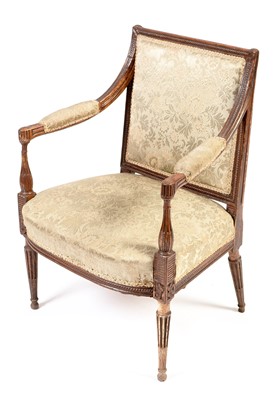 Lot 738 - French Louis XVI style fauteuil
