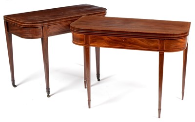 Lot 747 - A near pair of 19th Century mahogany tea tables