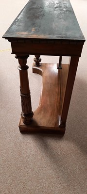 Lot 792 - A Regency rosewood console table with mirror back