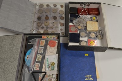 Lot 1540 - Stamps and coins