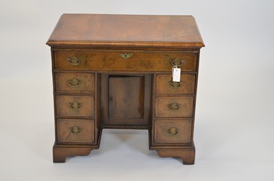 Lot 930 - Queen Anne style kneehole desk