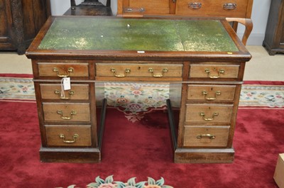 Lot 795 - Late Victorian mahogany desk