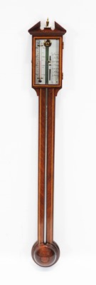 Lot 768 - 20th Century mahogany stick barometer