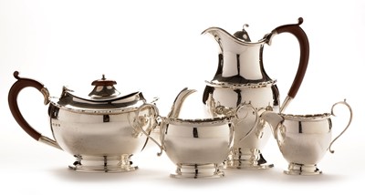 Lot 205 - A George V four piece silver tea service