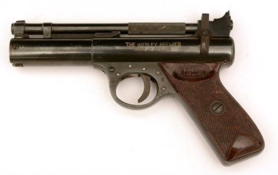 Lot 1042 - Boxed Webley Premier .22 cal air pistol