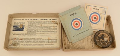 Lot 1042 - Boxed Webley Premier .22 cal air pistol