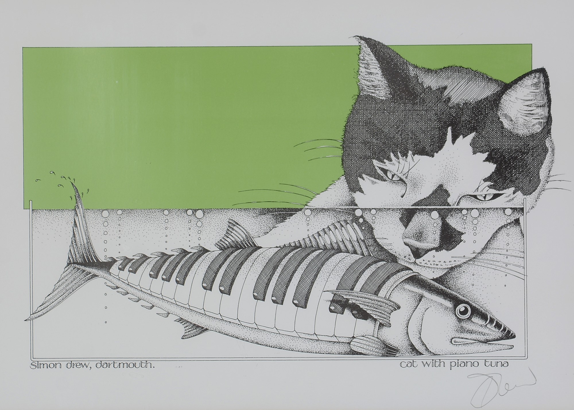 Simon Drew Rabbit Cocktail Lot 11 - Simon Drew - three prints.