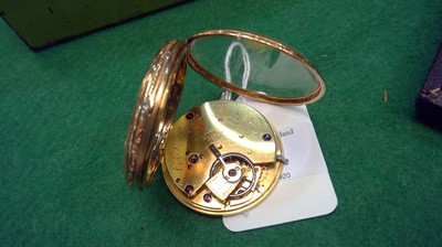 Lot 30 - 18k gold lady's pocket watch