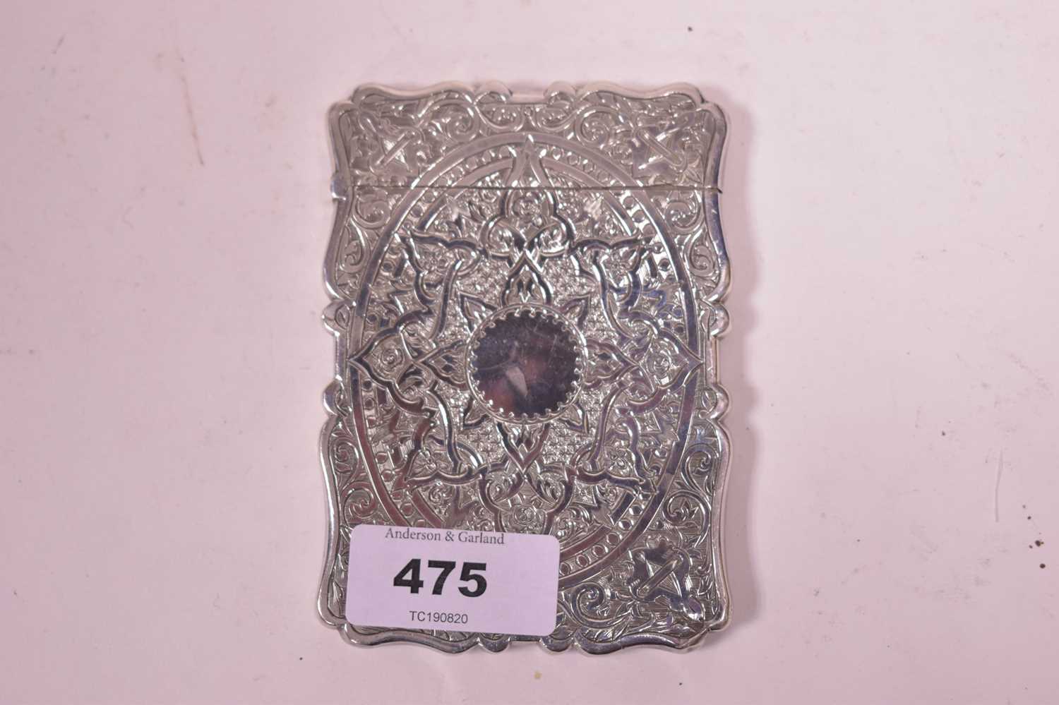 Lot 475 - Silver Calling Card Case