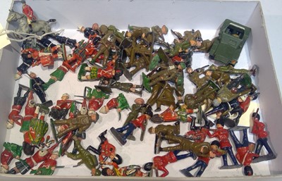 Lot 1214 - Britains and other soldier figures.