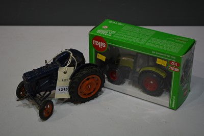 Lot 1215 - Chad Valley clockwork Fordson tractor, and a Siku die-cast tractor (2)