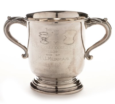 Lot 221 - A George V silver two handled loving cup trophy