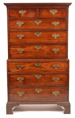 Lot 786 - 19th Century mahogany chest on chest