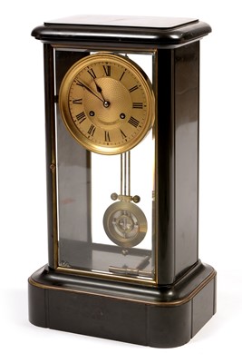 Lot 665 - Alexander & Sons, Paris- Early 20th Century black slate mantel clock