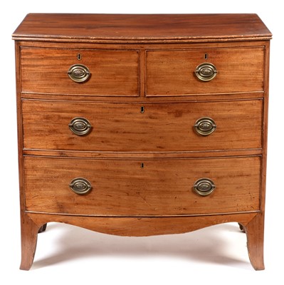 Lot 788 - Regency mahogany bowfront chest of drawers