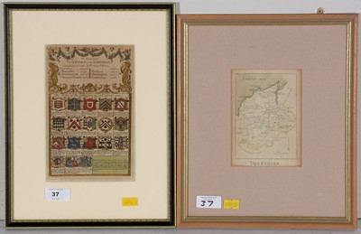 Lot 37 - Attributed to John Ogilvy - two antique maps.