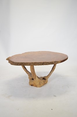 Lot 861 - 20th Century pollard oak coffee table