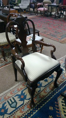 Lot 849 - Reproduction dining table and ten chairs
