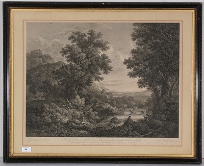 Lot 39 - William Woollet after George Smith - print.
