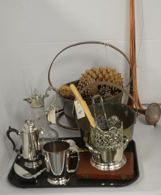Lot 529 - Silver plate, copper and brass