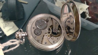 Lot 436 - Silver pocket watch
