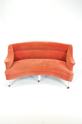 Lot 935 - 20th Century curved sofa