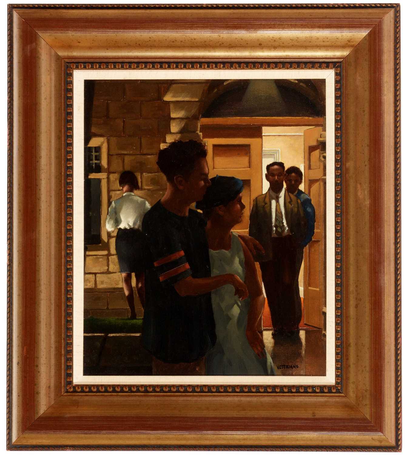 Lot 337 Jack Vettriano oil.