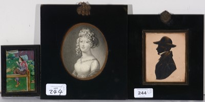 Lot 244 - 19th Century British School - miniatures.