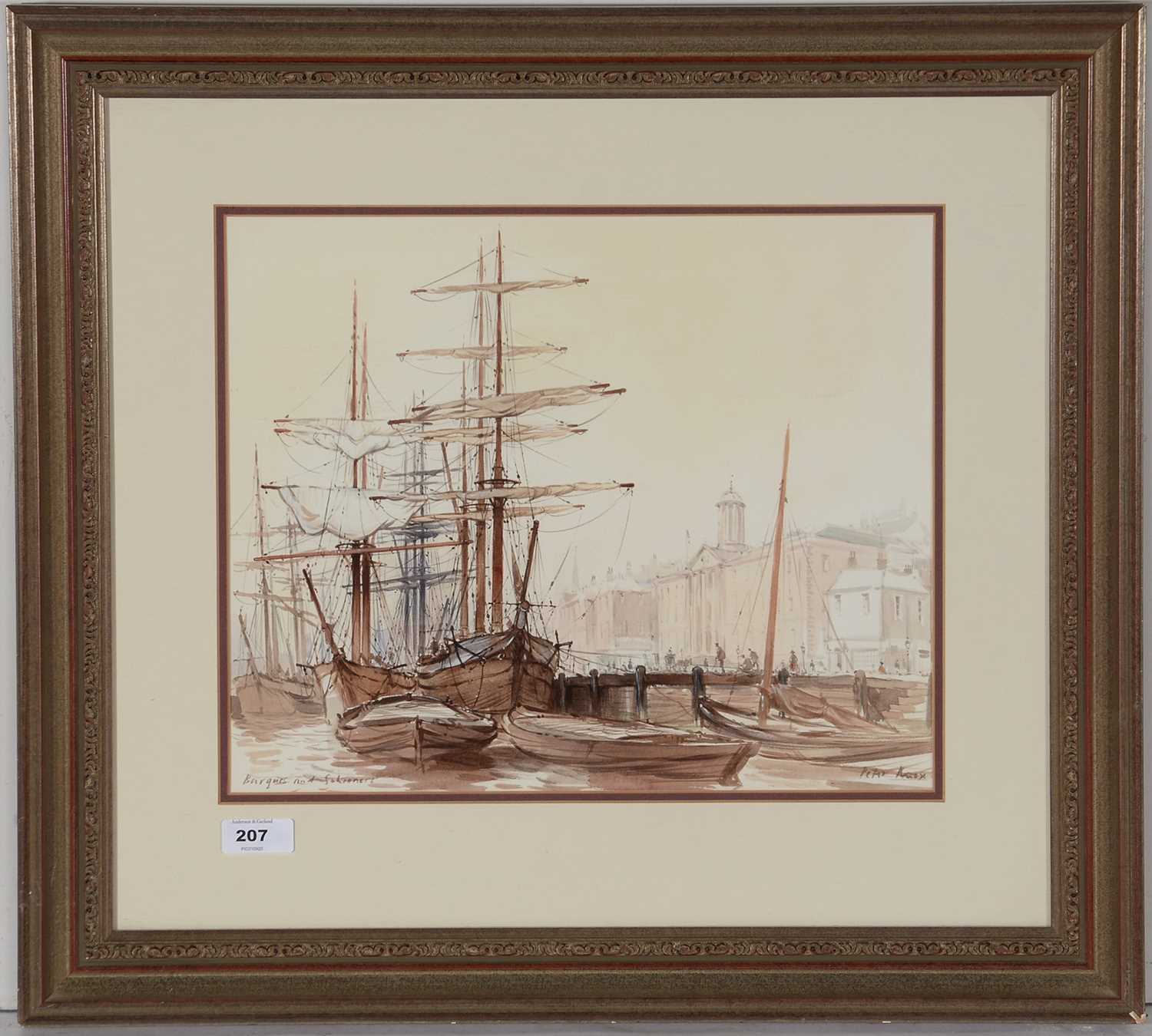 Lot 207 - Peter Knox - watercolour.