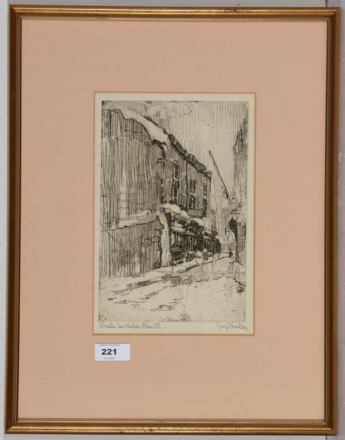 Lot 221 - George Horton - etching.