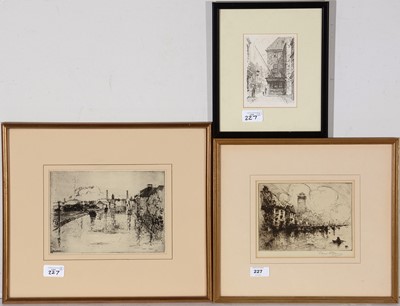 Lot 227 - Edward E* Brannan, and Fred Appleyard - etchings.