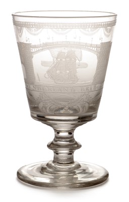 Lot 517 - Sunderland glass, Masonic glass