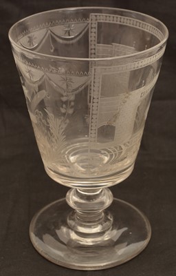 Lot 517 - Sunderland glass, Masonic glass