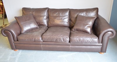 Lot 779 - Duresta leather sofa