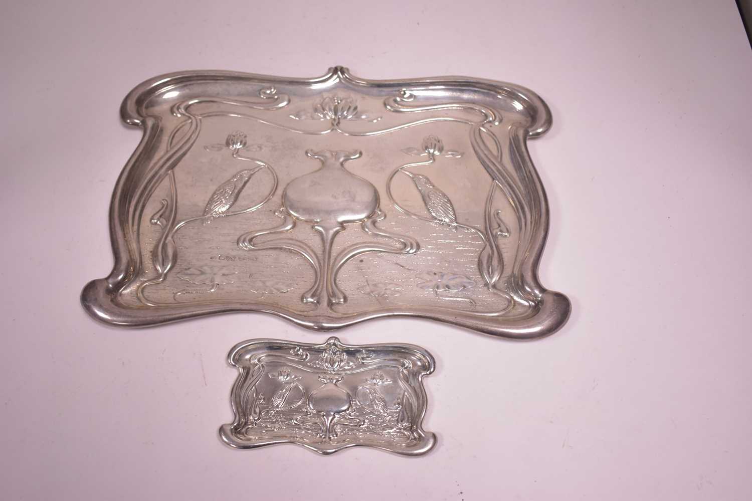Lot 300 - Two silver trays
