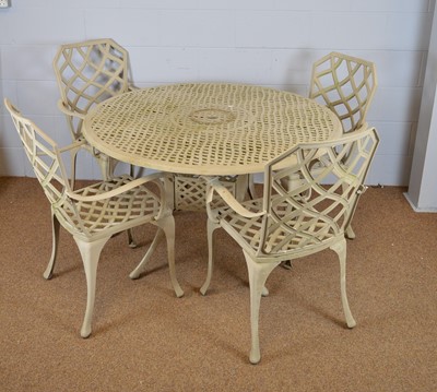 Lot 781 - Garden table and chairs