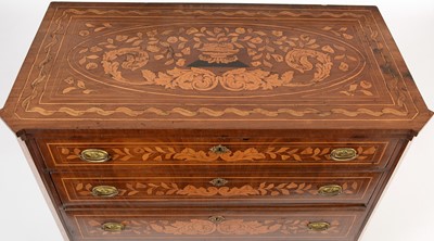 Lot 798 - 19th Century dutch marquetry chest of drawers