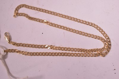 Lot 23 - Gold curb link necklace